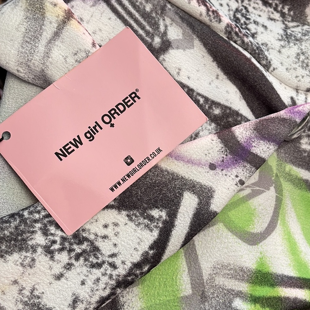 New Girl Order Graffiti Print Blazer Dress - Size M (UK 12) | NWT - Picture 2 of 3